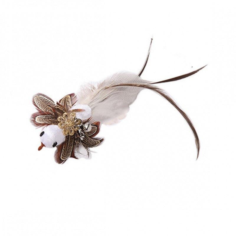 Interactive Feather Cat Teaser Stick - Endless Fun For Your Feline Friend