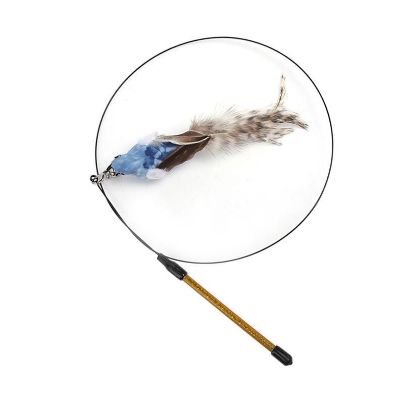 Interactive Feather Cat Teaser Stick - Endless Fun For Your Feline Friend