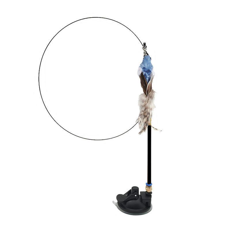 Interactive Feather Cat Teaser Stick - Endless Fun For Your Feline Friend